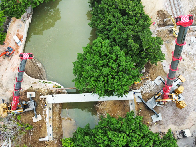  广州沙步中路30米箱梁