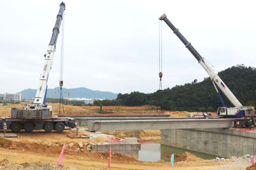  深汕特别合作区信息技术城开发、建设和运营PPP项目边溪河桥小箱梁预制、运输、吊装工程